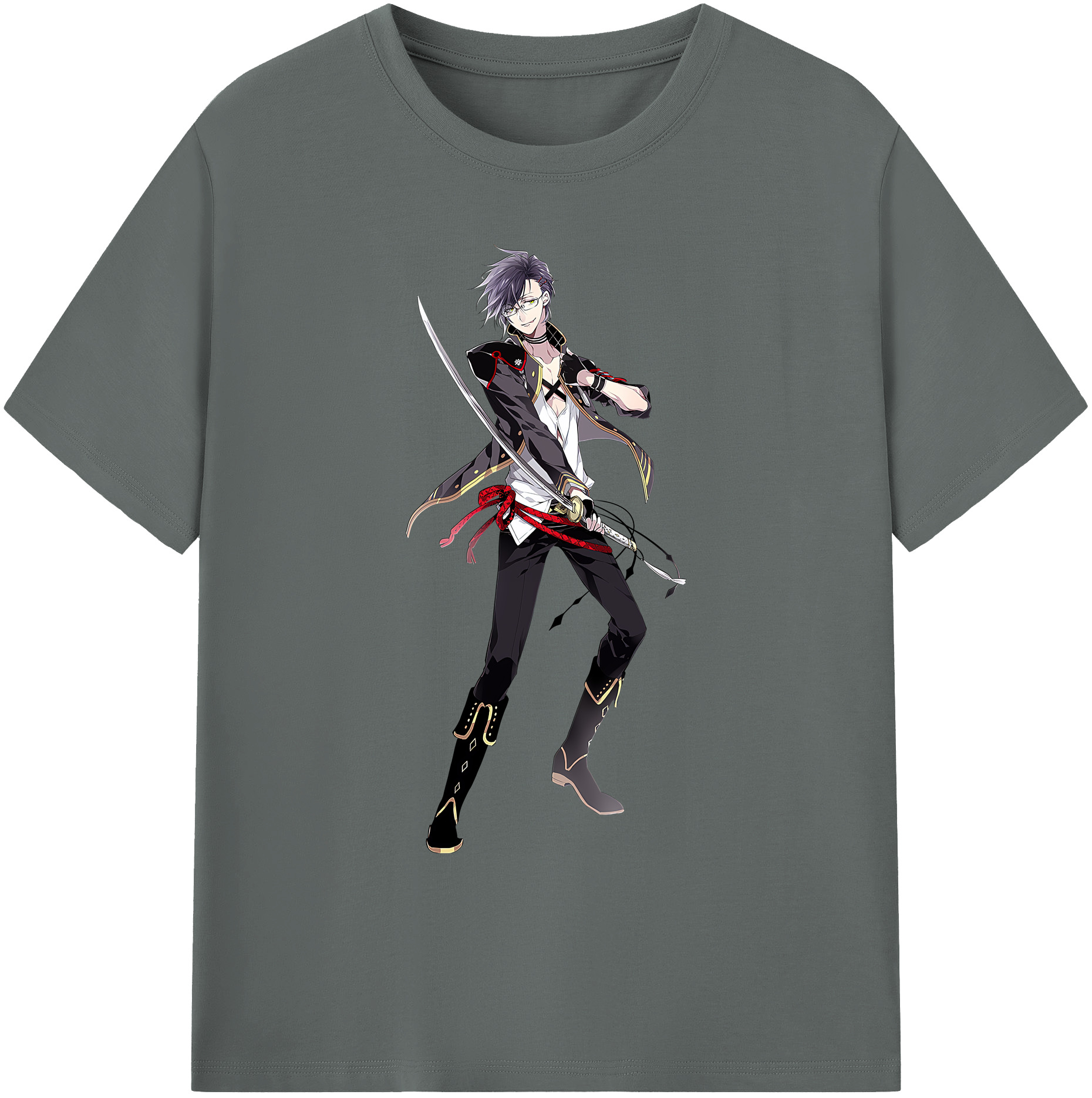 （画像用） 刀剣乱舞 Touken Ranbu 綿100％ メンズ半袖Tシャツ｜肌触りやわらか＆通気性
